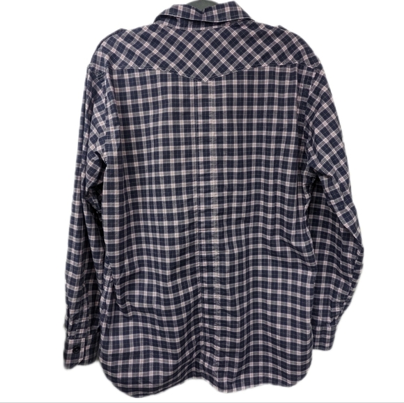 Billy Reid Men's Plaid Tabbed Shoulder Button Down Sz XXL Fit 2 - Picture 2 of 12